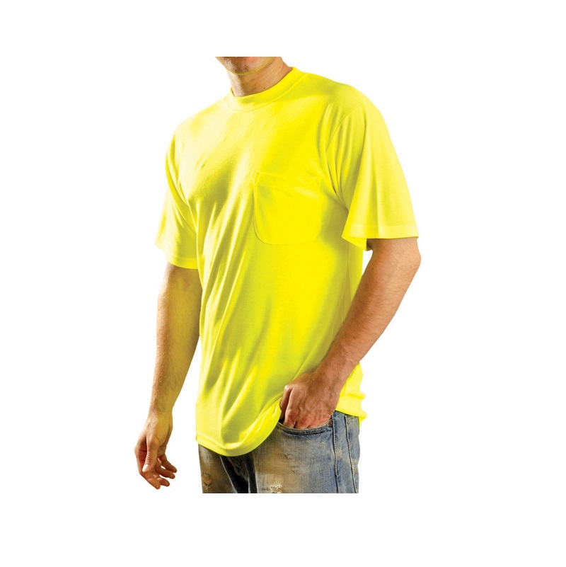 Classic Wicking Short-Sleeve T-Shirt w/Pocket in Yellow